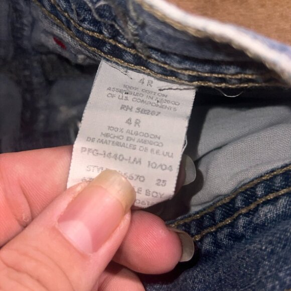 Vintage 90s Bugle Boy 4R Blue Denim Cargo Carpenter 4 Pocket Shorts (U) - Picture 5 of 7